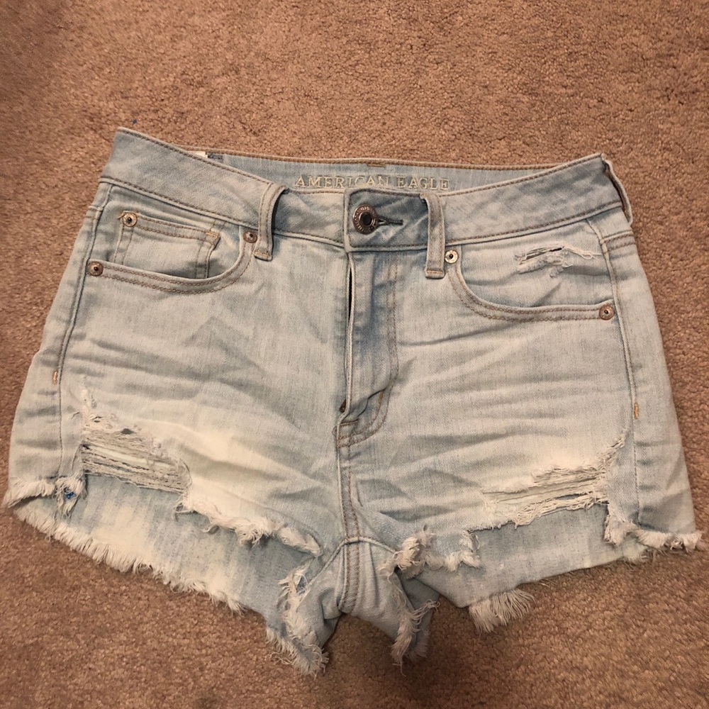 American Eagle hi rise shorties